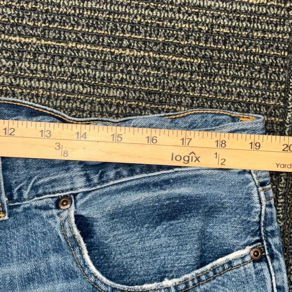 Faded Glory Bootcut Jeans Mens 38x32 Blue Excellent Loose Fit Medium Wash Denim